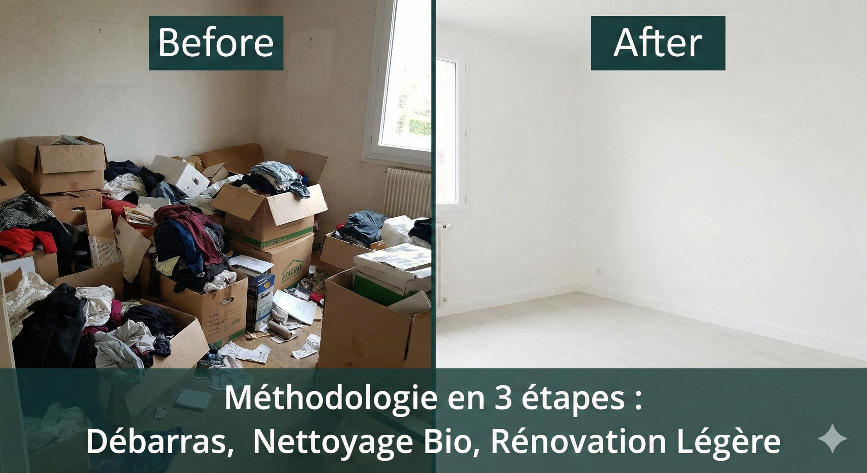 Avant / après une intervention Clean 34